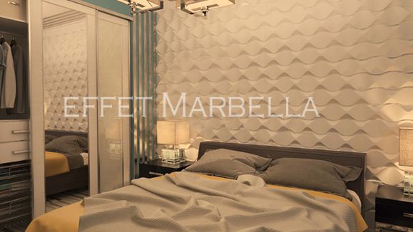 Декоративни 3D панели - 3д гипсови панели, облицовки за стени 0118