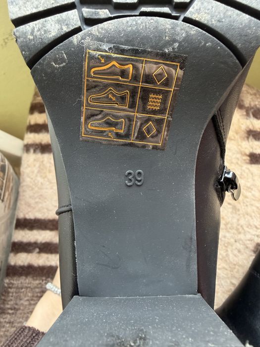 Обувки(кожени) с ток