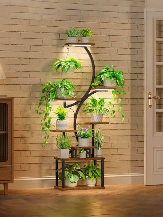 Подставка для цветов с подсветкой подставка для растений гул подставка