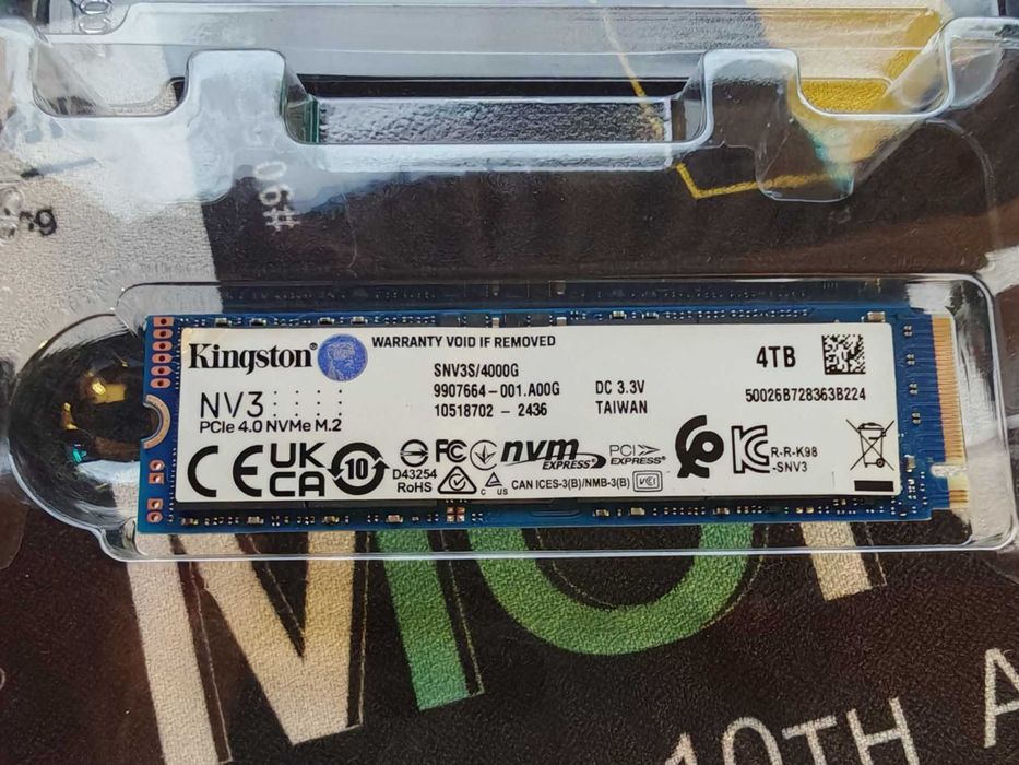 НОВ ! Solid State Drive (SSD) Kingston NV3, 4TB, PCIe 4.0 NVMe, M.2.