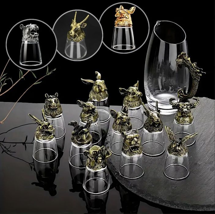 Луксозни подаръци - комплект шотове зодиак за мъже и жени.