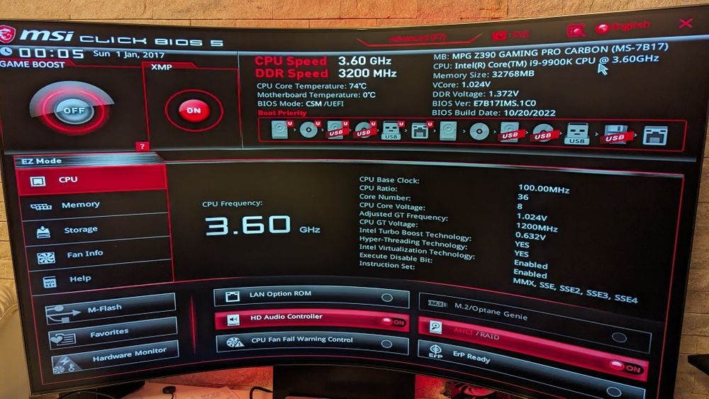 Kit Intel i9 9900K, MPG Z390 Gaming Pro Carbon, 32Gb RAM, racire apa