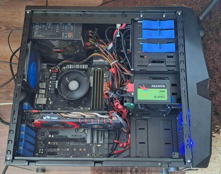 Unitate PC Ryzen 5 1600/Video GTX 960/16 GB DDR4/SSD+HDD/GTA5/CS GO