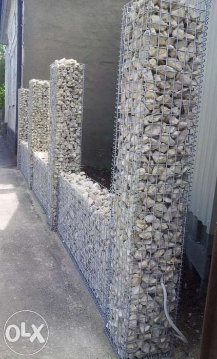 Gard din gabion , gabioane