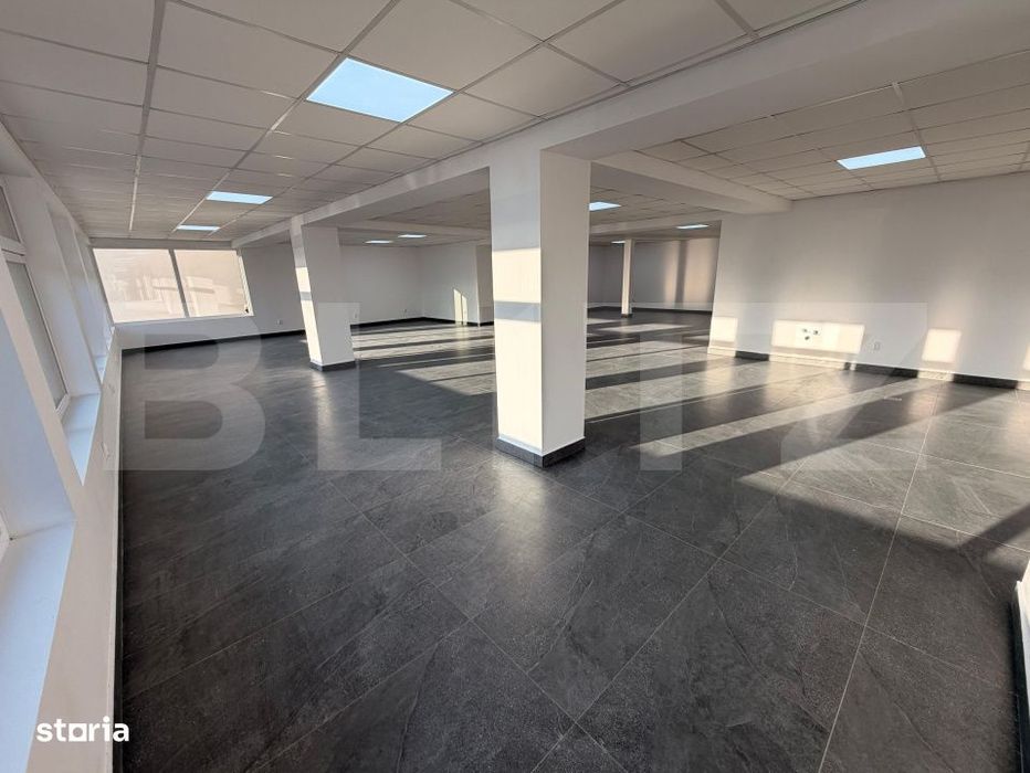 Spatiu 245 mp cu 10 parcari, curte logistica si rampa marfa – DN Rac