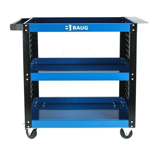 Мобилна количка с 3 рафта и опора за отвертки baug