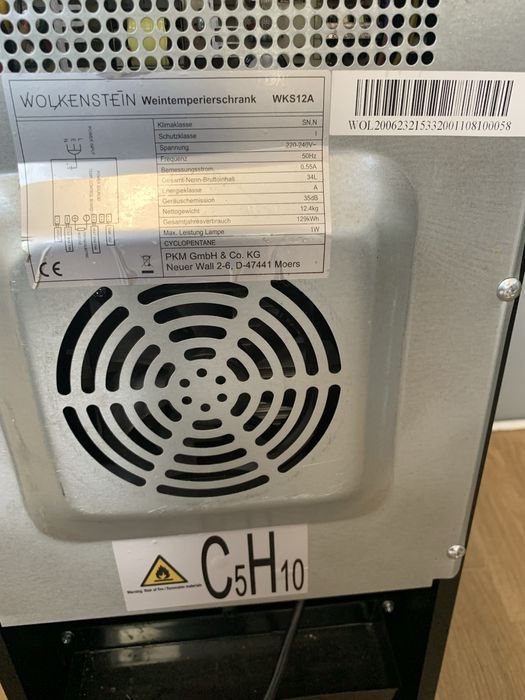 Racitor de vin, nemtesc Capacitate 34l