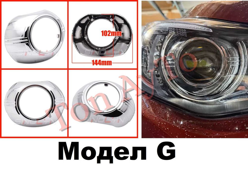Капачки за Лупи 3'' инча За Биксенон и Билед Лупи 2,5'' и 3'' Bi-xenon и Bi-LED лупи Универсални Капачки За Лупи