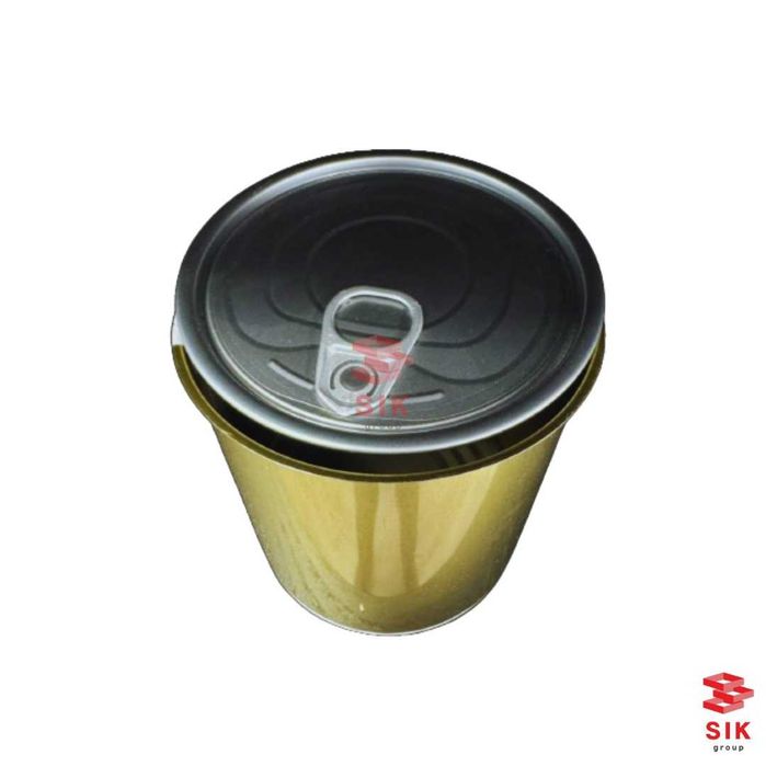 Cutie de conserve rotunde din metal