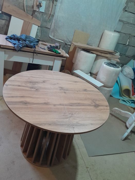 Трансформер стол круглый