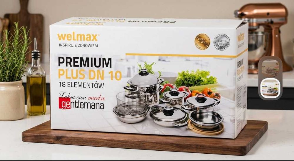Чисто нов комплект тенджери Welmax (Premium Edelstahl) – Неизползван