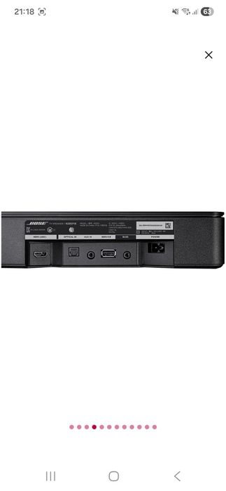 SoundBar TV Bose solo II