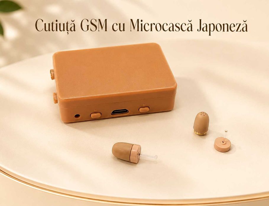 Casca de Copiat Cutiuta GSM cu SIM -raspuns automat - Casti de Copiat Fara Telefon