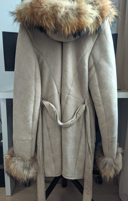 Haina din blana de miel si vulpe polara A&A Vesa