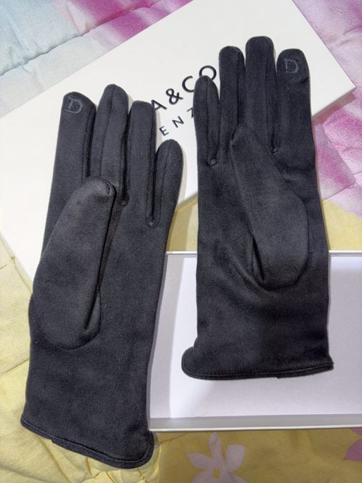 Луксозни черни ръкавици Diana & Co
