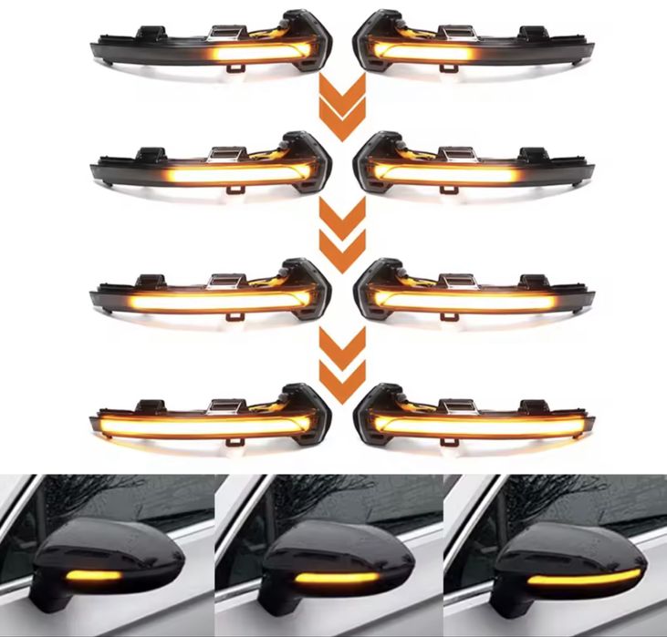 Нови динамични / Dynamic Led мигачи за VW Arteon Passat B8 Golf MK8 R