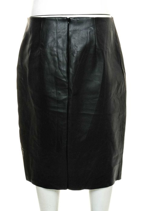 Нова дълга черна кожена пола тип "молив" "Pimkie" "Пимки", размер L