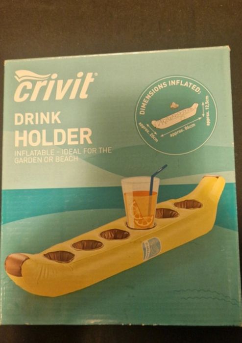 Suport gonflabil pentru bauturi. Nou in cutie.