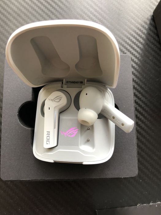 Безжични слушалки ASUS - ROG Cetra True Wireless, ANC, бели