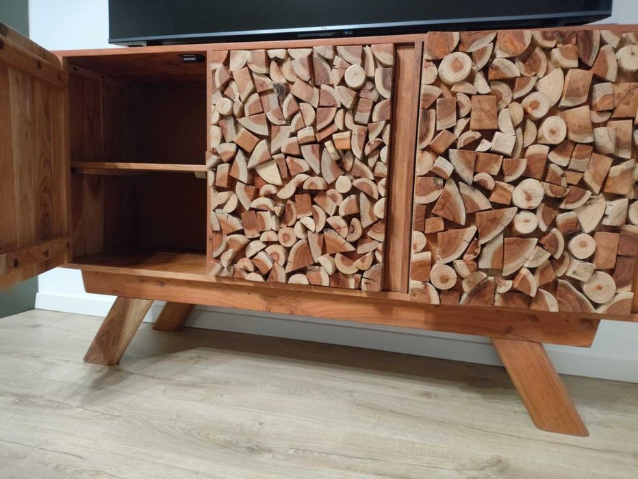 Шкаф с огледало акация