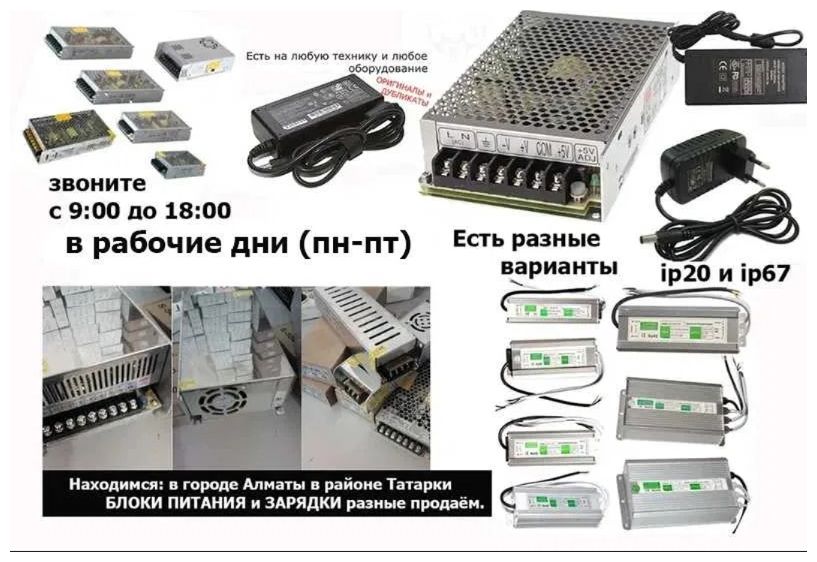 блок питания, адаптер, зарядка - разные выбор