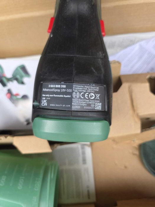 Bosch AdvancedSpray 18V-500 pistol de vopsit cu acumulator 18 V DEFECT