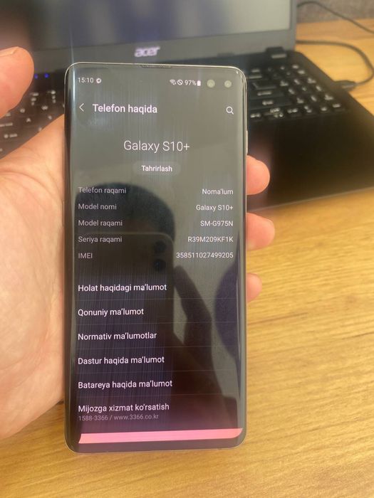 Samsung S10+ sotiladi