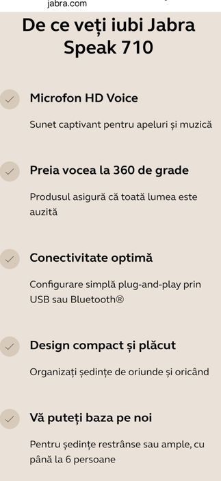 Boxa  Jabra Speak 710 noua