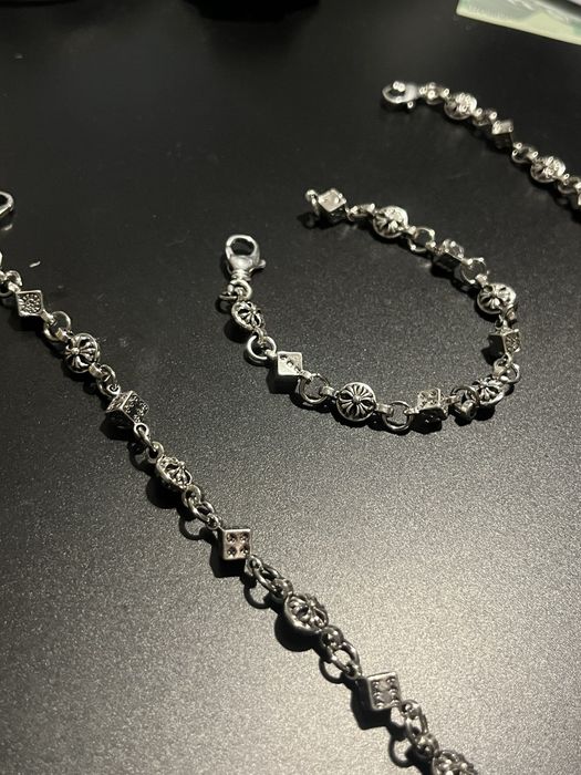 Bratara Chrome Hearts Silver Dice