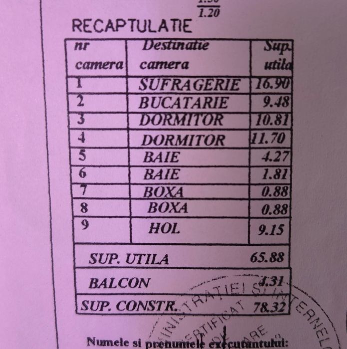 Apartament de vânzare 3 camere