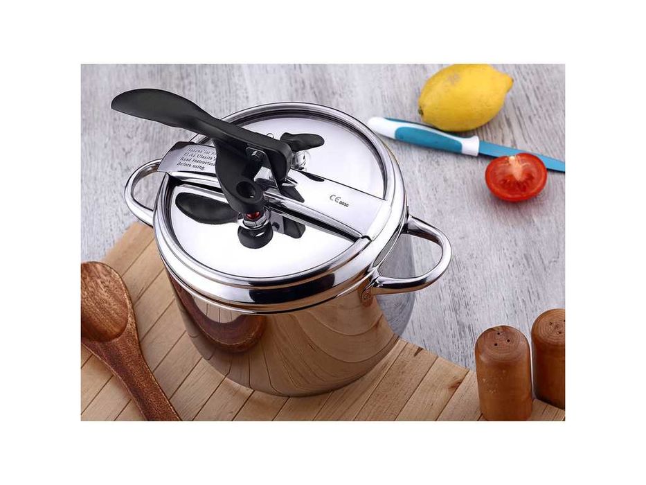 НОВА! Home Perfect тенджера под налягане за готвене 9л inox Турция