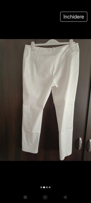 Pantaloni vara albi