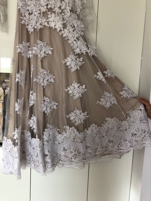 Rochie de mireasa Zenonni, unicat - dantela Chantilly și mătase