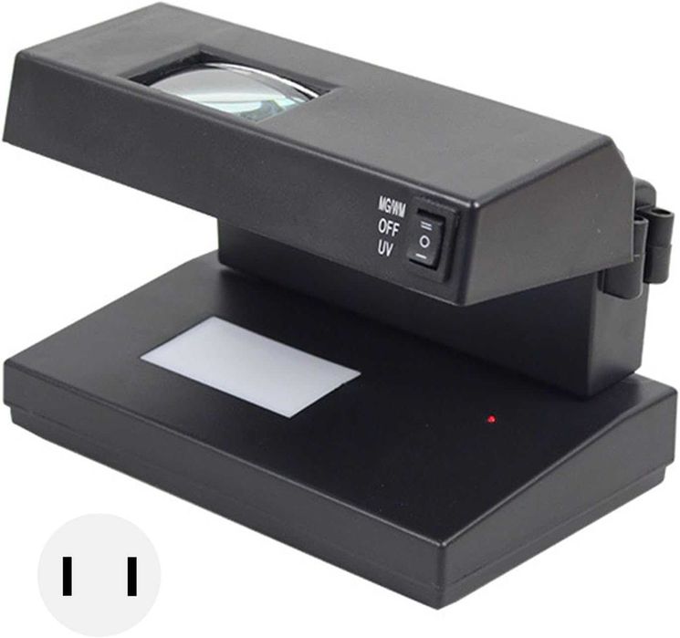 МОЩЕН 9W Детектор За Фалшиви Банкноти UV Лампа Пари детектори магнитен