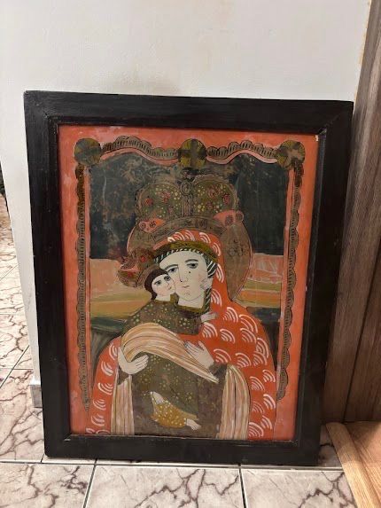 Icoană veche pe sticlă - Transilvania / Școala Nicula - cca. 1900