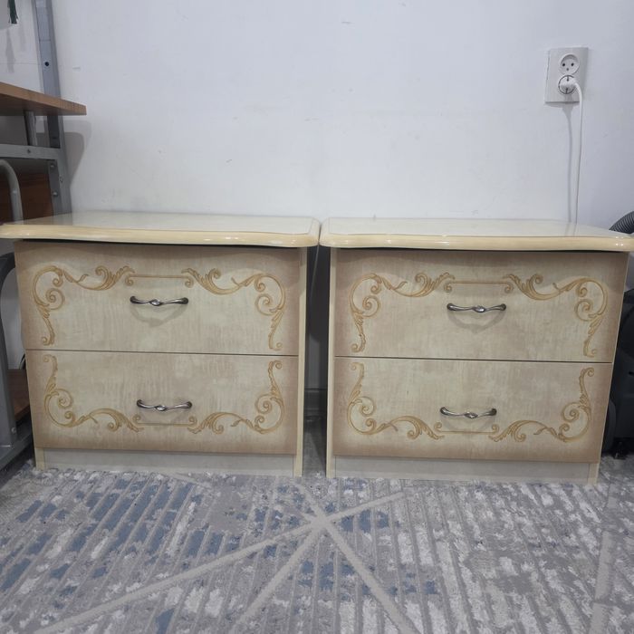 Кровать + комод, 2 тумба