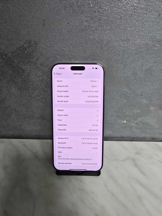 iPhone 16 Pro Max 512 GB Bmg Amanet 97171