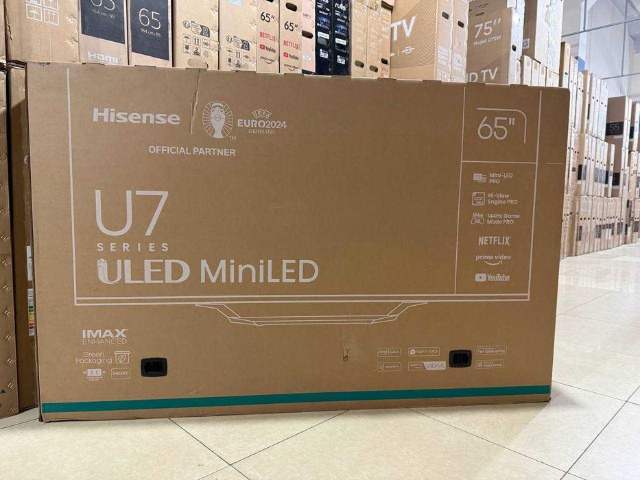 Телевизор Hisense 50/55/65/75/85 UHD SMART 4K MiniLED QLED 60Гц