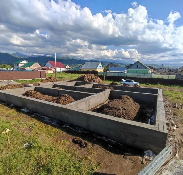 Заливка фундамент