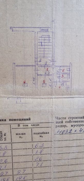 2х комнатная квартира