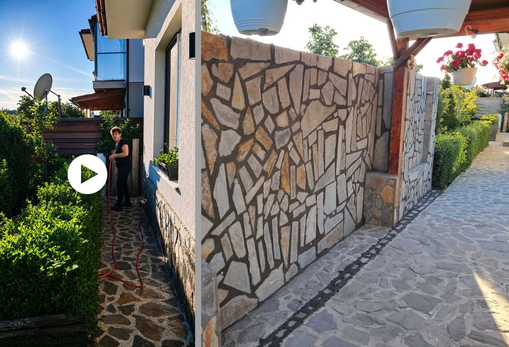 Facem Pavaje din Piatră Naturală, Piatră Cubică - Poze și Video Reale de la Lucrări Recente. Preț Avantajos Lucrare Completă de la A la Z.
