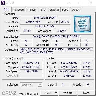 Intel i5-8600K до 4.30GHz процесор сокет 1151 - Coffee Lake