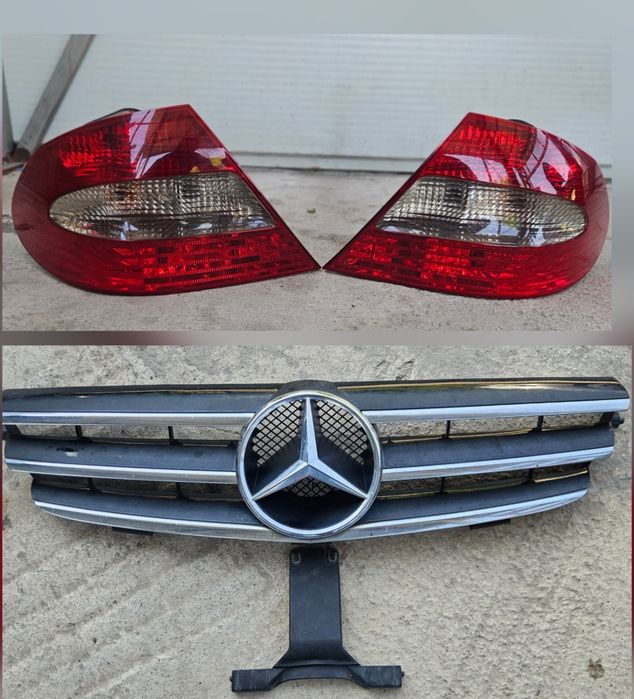 Предна Решетка  Ляв и Десен Стоп за Mercedes CLK W209