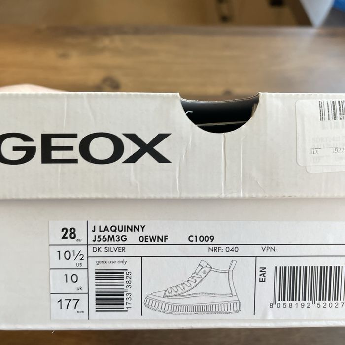 Sneakers Geox argintii marimea 28