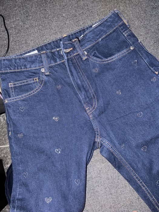 Zara нови дънки с камъни сърца