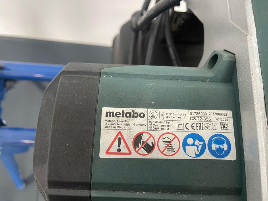 Debitor metale Metabo CS 23-355, 2300 W, 4000 RPM, 355 mm -A-