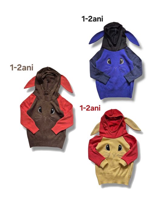 Hanorace din lana recilate merino calduroase copii