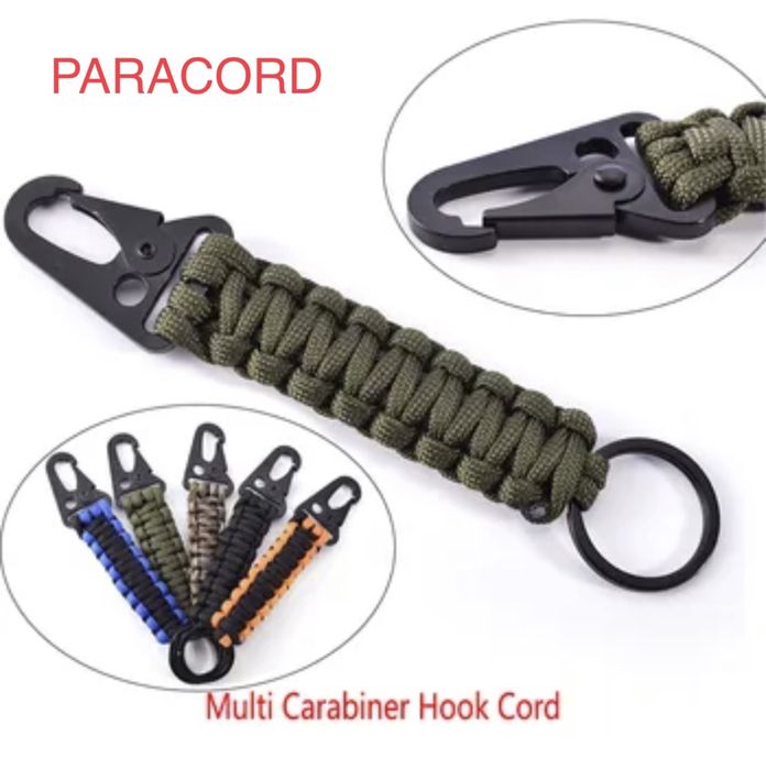 тактически ключодържател паракорд с карабинер високо натоварване