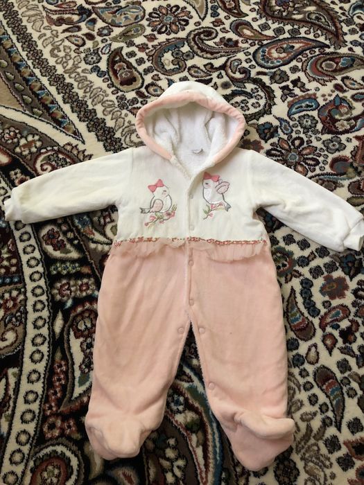 Теплый комплект слип на девочку