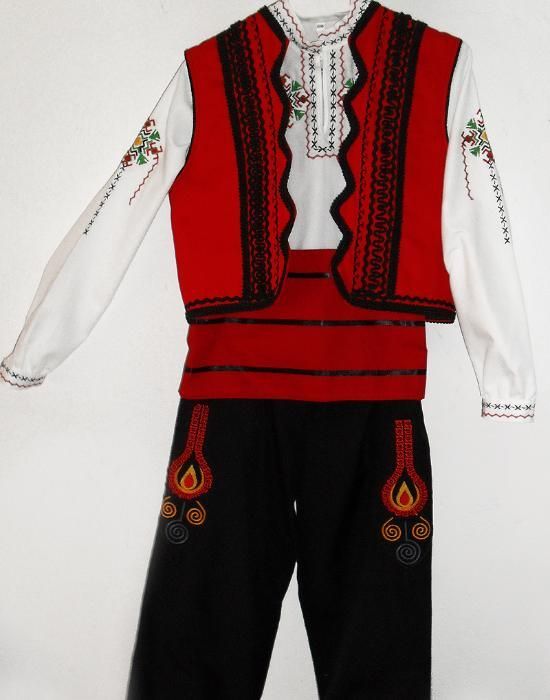 Български народни носии, костюми, мъжки/дамски/детски с бродерия